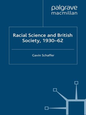 cover image of Racial Science and British Society, 1930-62